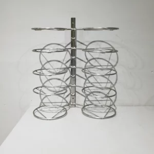 Soporte de acero inoxidable para 10 platos de segunda mano (52x63cm) de ocasión en venta en cabauoportunitats.com