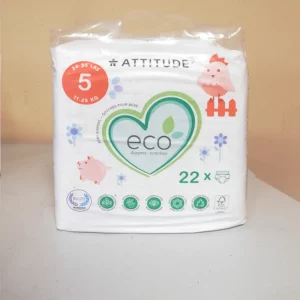 Bolquers ecològics talla 5 ATTITUDE (d'11 a 25 kg) hipoalergènic en venda a cabauoportunitats.com