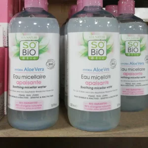 Aigua micel·lar SO'BIO ETIC amb aloe vera 500ml