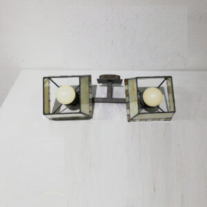 Lámpara de pared de estilo modern en vitral de 2 luces, de segunda mano en buen estado