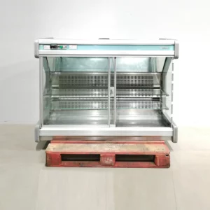 Mostrador refrigerado INFRICO para tienda con gran espacio de almacenamiento, 149x57x109 cm, en venta en cabauoportunitats.com