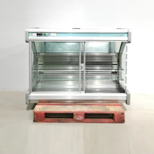 Mostrador refrigerado INFRICO para tienda con gran espacio de almacenamiento, 149x57x109 cm, en venta en cabauoportunitats.com