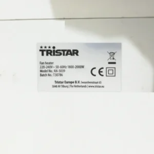 Calefactor TRISTAR con ventilador eléctrico de segunda mano