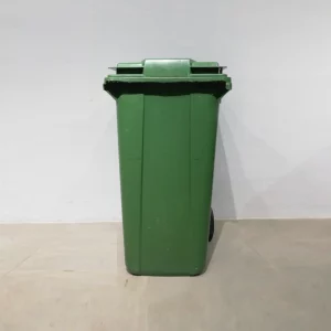 Cubo de plástico con ruedas para basura Perfecto para uso doméstico y profesional