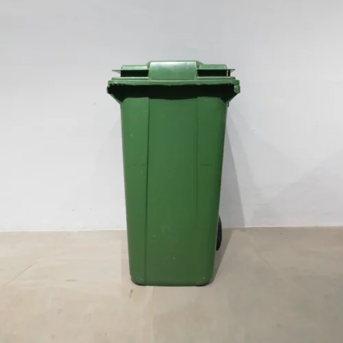 Cubo de plástico con ruedas para basura Perfecto para uso doméstico y profesional