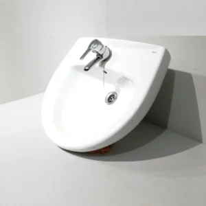 Lavabo ROCA de porcelana de color blanco encastable de segunda mano