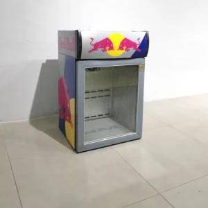 Frigorífico com puerta de vidreo de 50x50x80 cm de segunda mano en buen estado