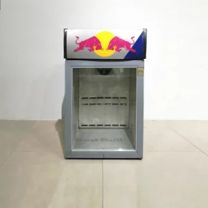 Nevera amb porta de vidre de 50x50x80 cm de segona mà en bon estat