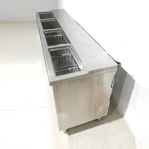 Nevera per a barra 4 portes de 200x56x85cm de segona mà en bon estat