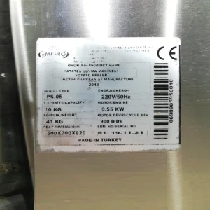 Peladora de patatas EMPERO en acero inoxidable con soporte de segunda mano
