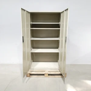 Armario metálico de ocasión con 4 estantes, perfecto para taller, fábrica, nave industrial en venta en cabauoportunitats.com