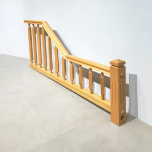 Barana per a escala de fusta de segona mà en bon estat (204x9x73cm)