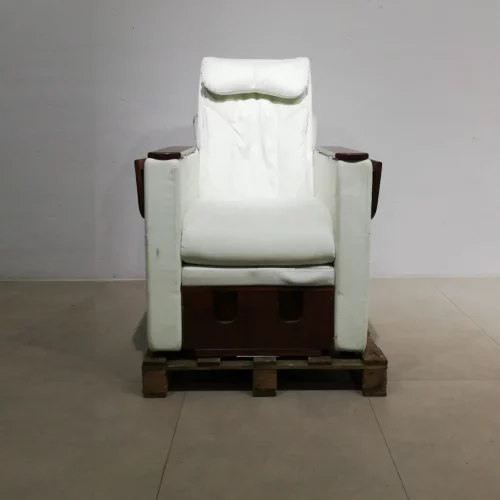 Butaca elèctric reclinable (71x83x110cm) amb reposa braços i peus de segona mà en bon estat