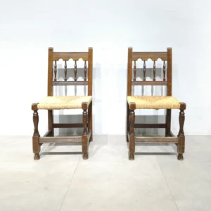Sillas rústica con asiento de enea (43x45x98cm)