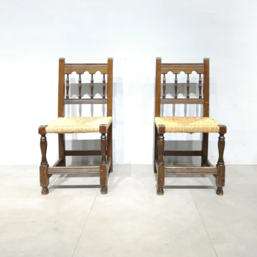Sillas rústica con asiento de enea (43x45x98cm)