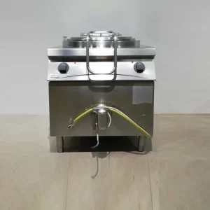 Marmita industrial ZANUSSI de acero inoxidable de 100 litros de capacidad de segunda mano