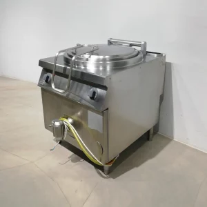Marmita industrial ZANUSSI de acero inoxidable de 100 litros de capacidad de segunda mano