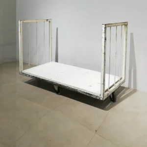 Carro per a magatzem de segona mà (156x75x106 cm) procedent d'una empresa en tancament