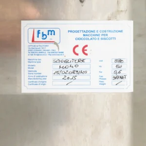 Templadora de chocolate FBM CIOLITORE MONO de segunda mano en venta en cabauoportunitats.com