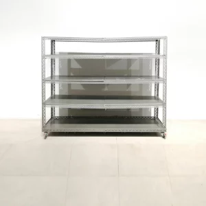 Prestatgeria galvanitzada (182x46x148cm) de segona mà en bon estat