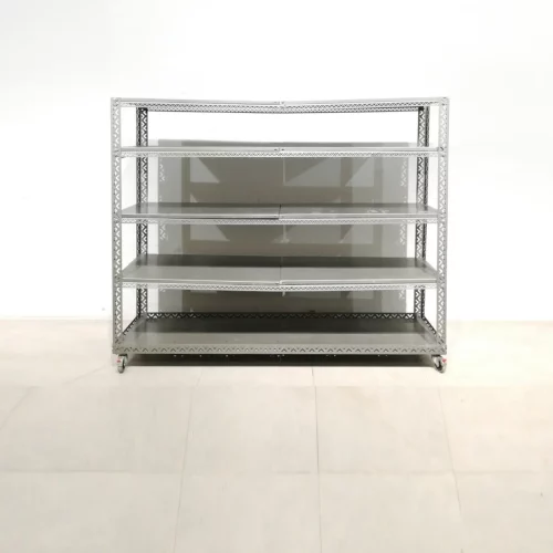 Estanteria galvanizada (182x46x148cm) de segunda mano en buen estado