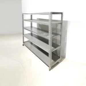 Estanteria galvanizada (182x46x148cm) de segunda mano en buen estado