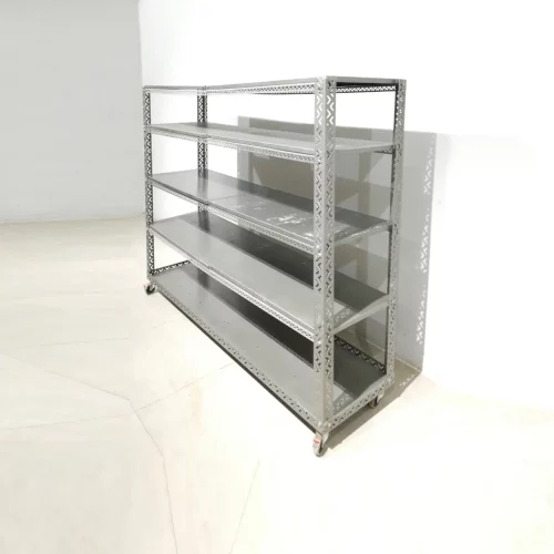 Estanteria galvanizada (182x46x148cm) de segunda mano en buen estado