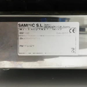 Salamandra SAMMIC de segunda mano procedente de una empresa en cierre