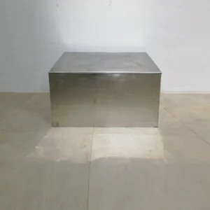 Taula d'inox de segona mà de 76x50x40cm per a taller, bar, restaurant...