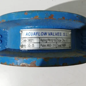Vàlvula D6021 de retenció anti-retorn tipus papallona de 80 mm de diàmetre de segona mà