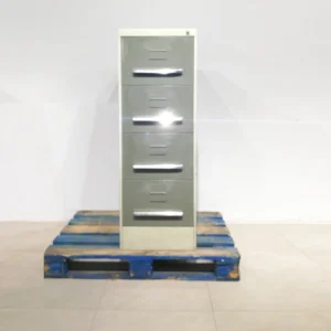 Archivador (47x65x134cm) de 4 cajones hecho de chapa de acero de gran calidad y resistencia