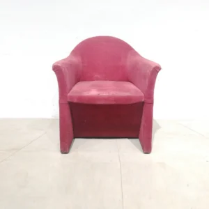 Butaca vintage 70x67x85cm color vermell, perfecta per a ús domèstic com professional