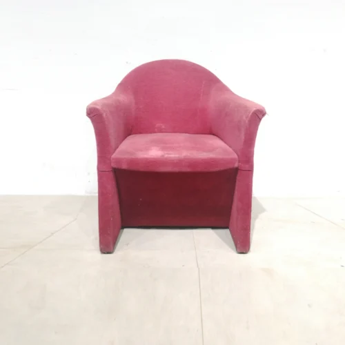 Butaca vintage 70x67x85cm color vermell, perfecta per a ús domèstic com professional