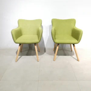 Sillón elegante LAGE 60x53x84cm color verde, perfecta para uso doméstico y profesional,