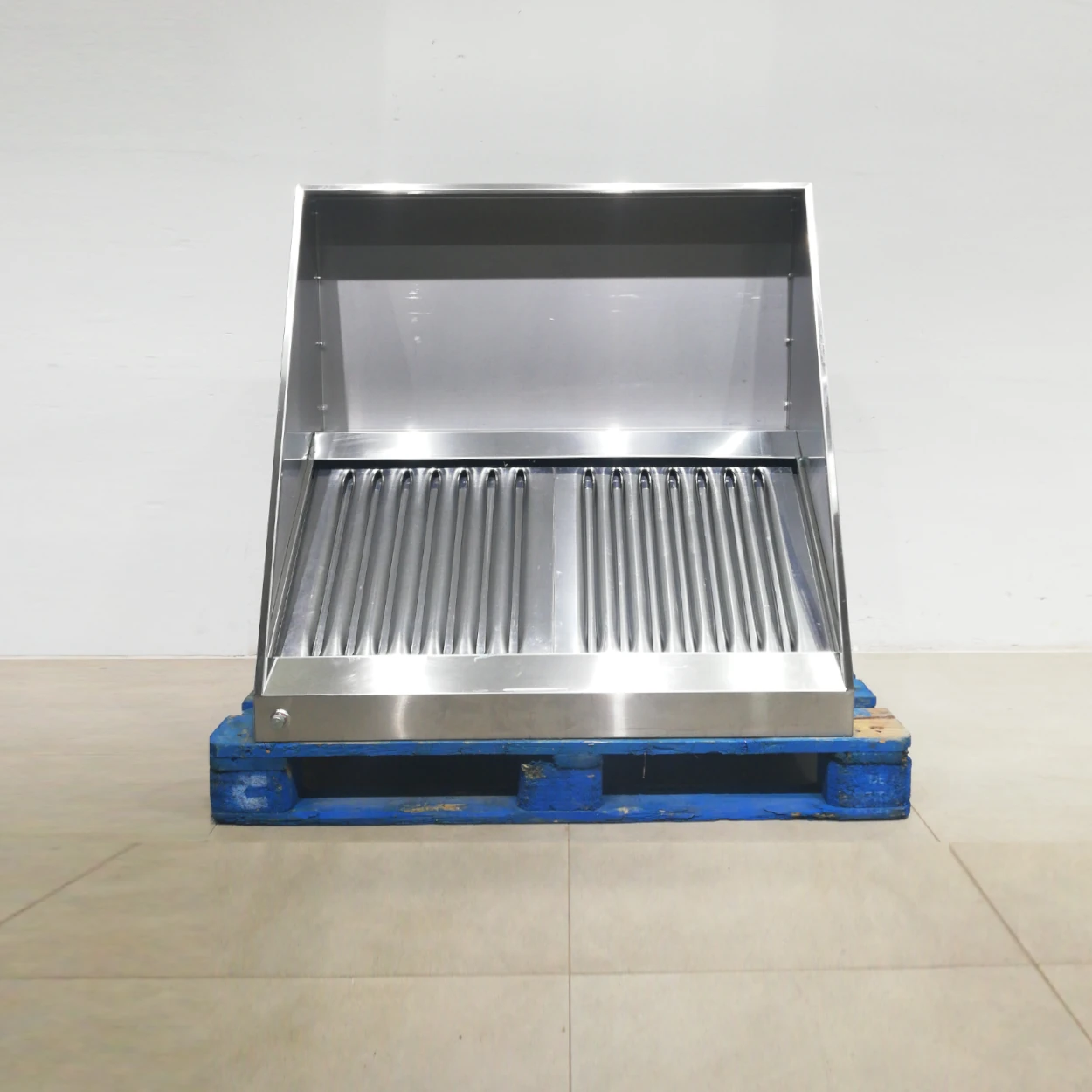 Campana d'acer inoxidable de 2 filtres sense motor per a ús professional en venda a cabauoportunitats.com