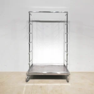 Carro d'acer inoxidable de 103x55x167cm de segona mà en bon estat