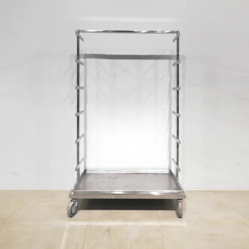 Carro d'acer inoxidable de 103x55x167cm de segona mà en bon estat