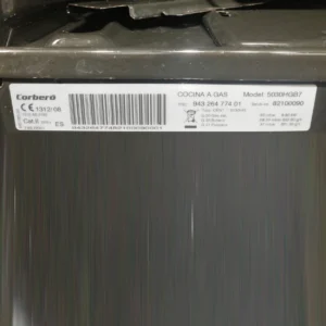 Cocina CORBERO 5030HGB7 formada por 3 fogones y 1 horno de ocasiรณn en venta por desuso