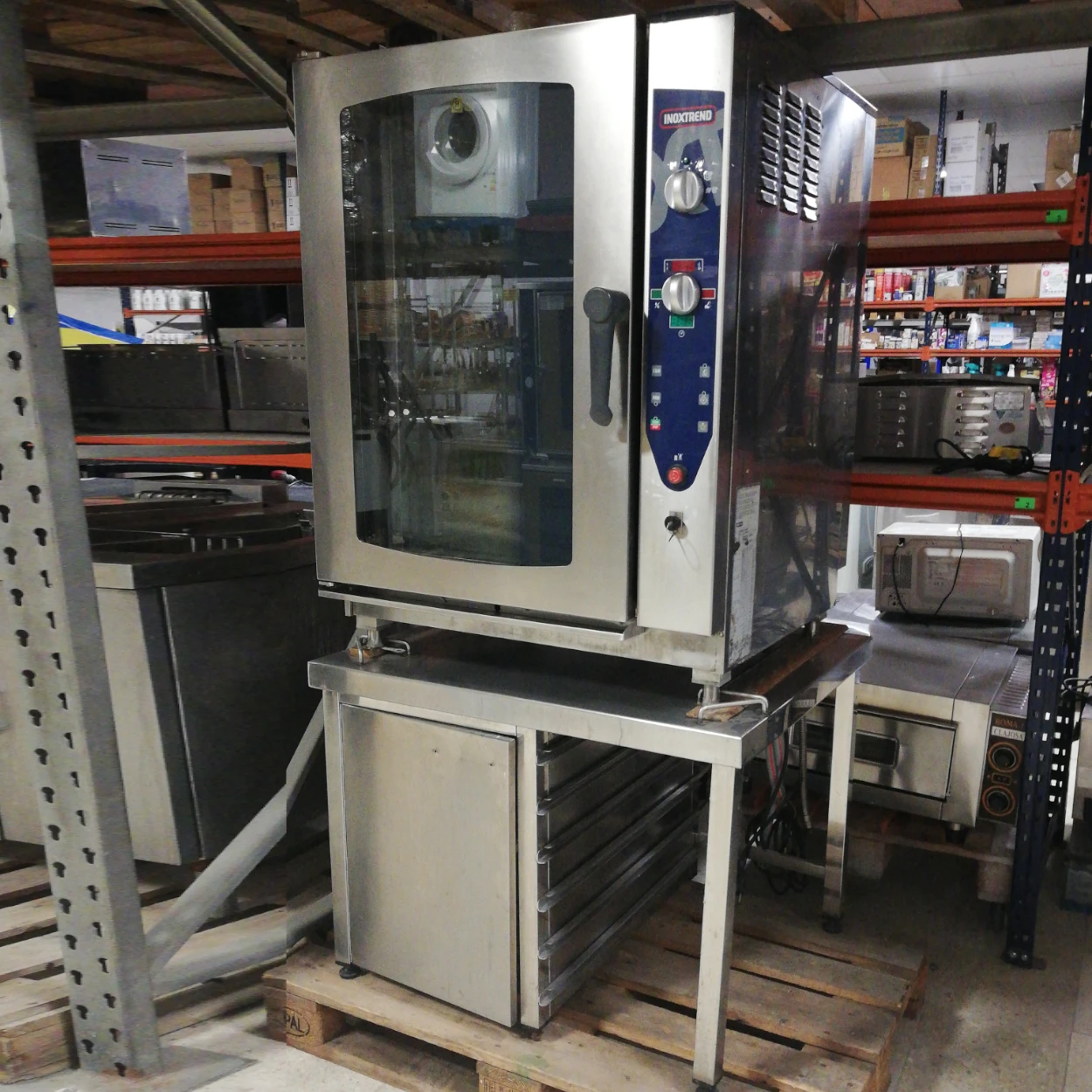 Forn de convecció a gas INOXTREMD P13 CDF111G CB 08 per a 11 safates