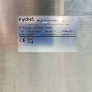 Horno de convección eléctrico de ocasión MYCHEF BSS3300A de segunda mano en buen estado en venta en cabauoportunitats.com