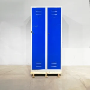 Mòdul de 2 taquilles de 80x50x180cm fetes de xapa d'acer de gran qualitat i resistència 