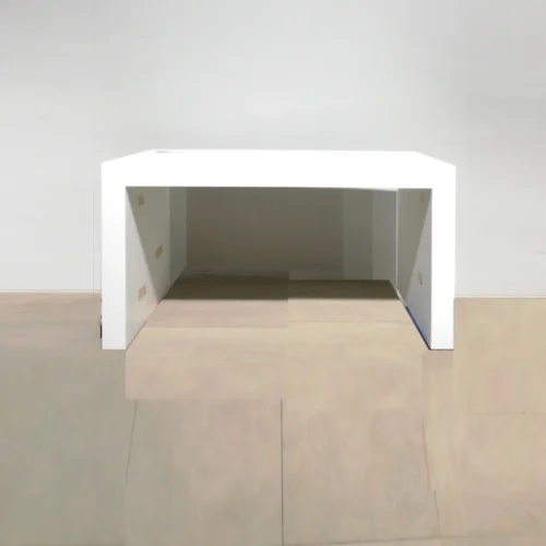 Escritorio blanco (150x70x80cm) de ocasión procedente de una empresa en cierre