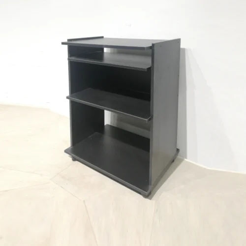 Mueble para TV de ocasión de melamina con estante extraíble de segunda mano en venta en cabauoportunitats.com