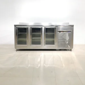 Mesa fría expositora EUROTEK (226x60x111cm) de segunda mano en buen estado