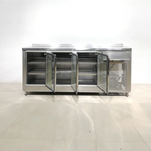 Nevera sotamostrador expositor EUROTEK (226x60x111cm) de segona mà en bon estat