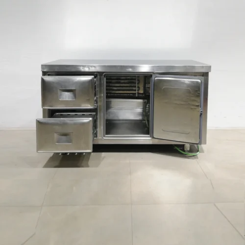 Nevera sotamostrador OBERO amb calaixos (150x58x88cm) de segona mà en bon estat