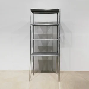 Empostada d'acer inoxidable (67x37x165cm) de segona mà en bon estat