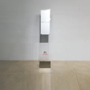 Letrero publicitario de la marca CITROËN (25x27x140 cm), habitual en sus talleres asociados