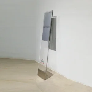 Letrero publicitario de la marca CITROËN (25x27x140 cm), habitual en sus talleres asociados