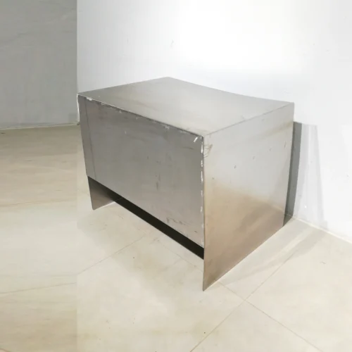 Empostada d'acer inoxidable (88x57x65cm) de segona mà en bon estat